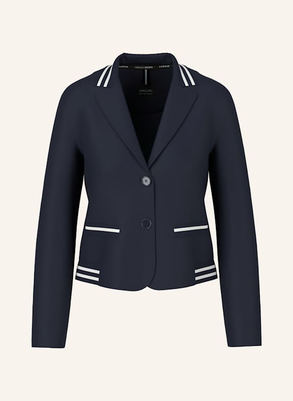 MARC CAIN Jerseyblazer im Materialmix DUNKELBLAU