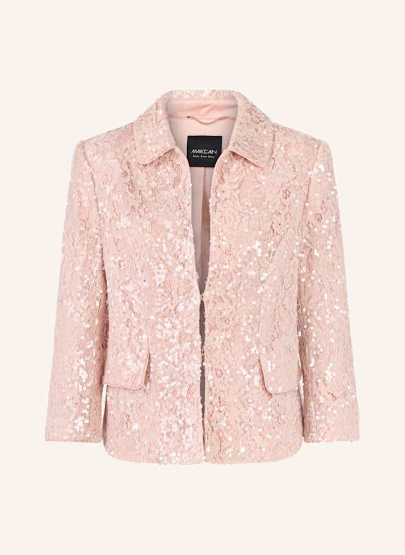 MARC CAIN Spitzenblazer mit Pailletten und 3/4-Arm ROSA