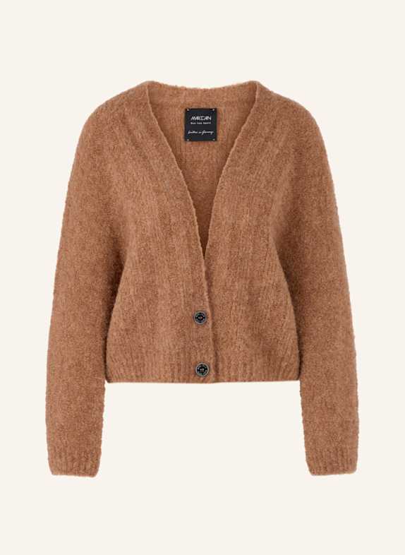 MARC CAIN Strickjacke mit Alpaka BRAUN