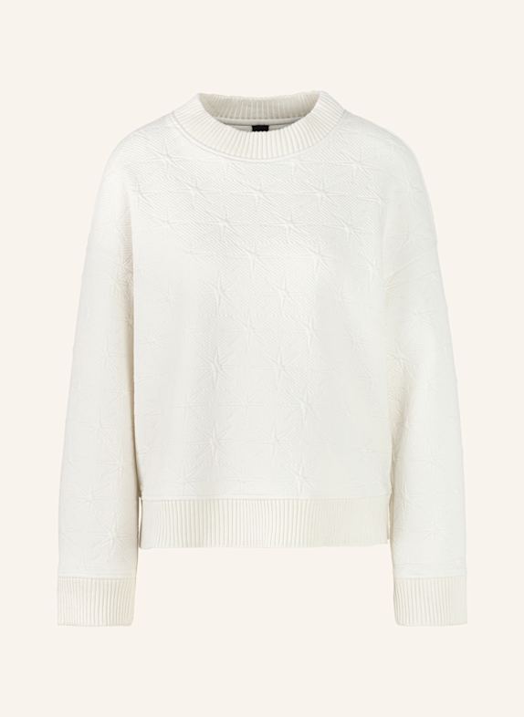 MARC CAIN Sweat-Shirt WEISS/ CREME