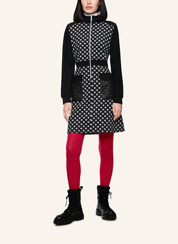 MARC CAIN Kleid SCHWARZ/ WEISS