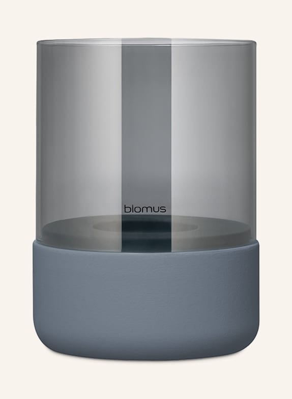 blomus Windlicht CALMA DUNKELGRAU/ SCHWARZ