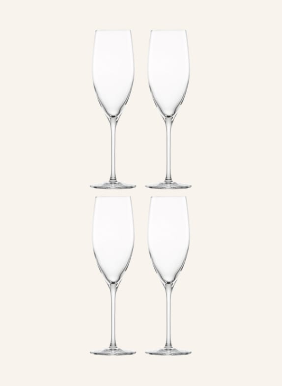 Eisch 4er-Set Champagnergläser SUPERIOR SENSIS PLUS WEISS