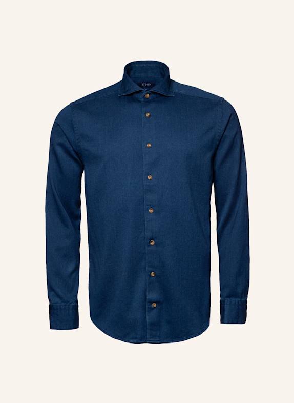 ETON Jeanshemd Slim Fit DUNKELBLAU