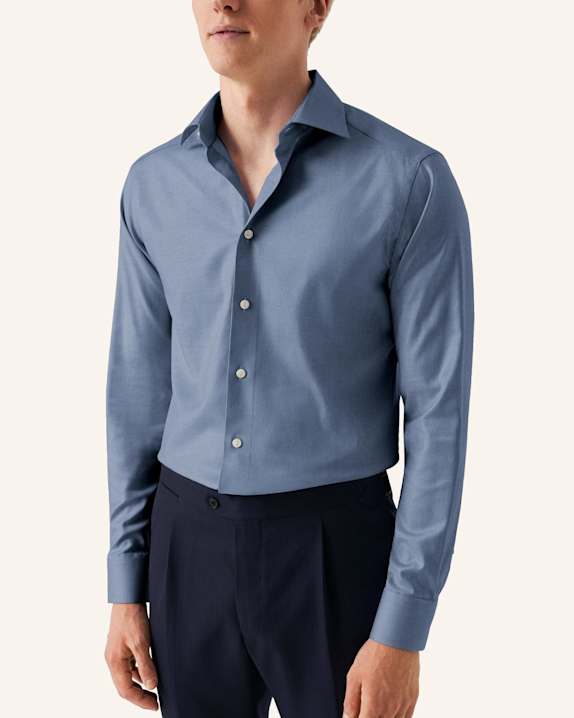 ETON Contemporary Fit Baumwoll-Tencel™ Hemd BLAU