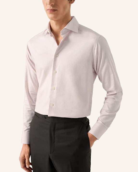 ETON Slim Fit Baumwoll-Tencel™ Hemd PINK