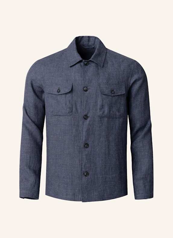ETON Overshirt Mit Taschen Aus Leinen DUNKELBLAU