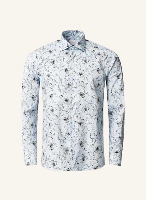ETON Geblümtes Signature-Twill-Hemd Slim Fit BLAU