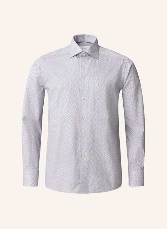 ETON Geometrisches Signature Twill Hemd Slim Fit PINK