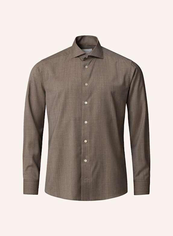 ETON Hemd Merinowolle Supima 120 Slim fit BEIGE