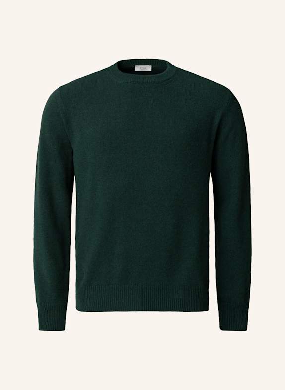 ETON Rundhalsausschnitt Kaschmirstrick DUNKELGRÜN