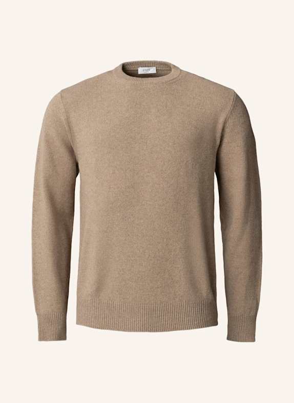 ETON Rundhalsausschnitt Kaschmirstrick BEIGE
