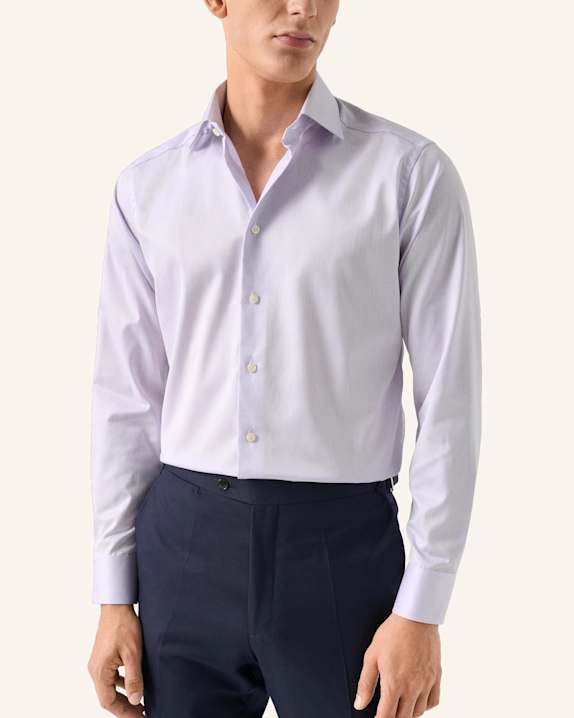 ETON Signature-Twill-Hemd Contemporary Fit LILA