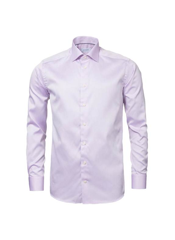 ETON Signature-Twill-Hemd Contemporary Fit LILA