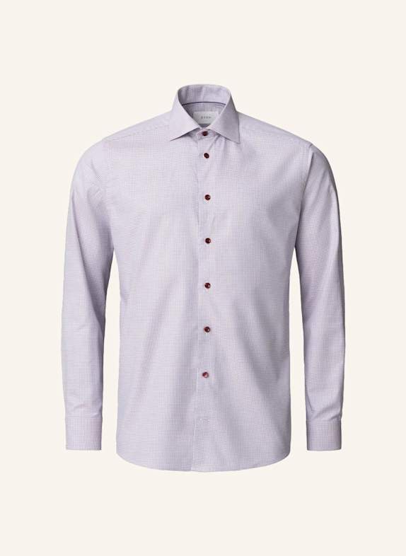 ETON Kariert Fine Twill-Hemd Slim Fit ROT