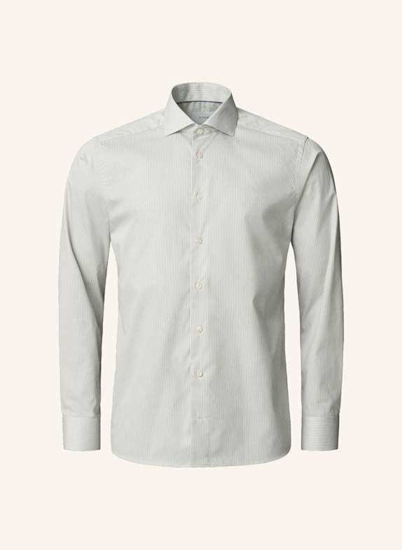 ETON Gestreiftes Fine Twill-Hemd Slim Fit HELLGRÜN