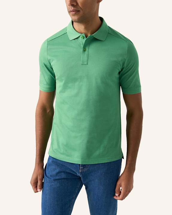 ETON Hemd Filo Di Scozia Baumwolle Piqué Regular Fit GRÜN
