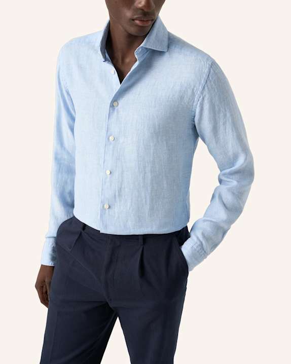 ETON Leinenhemd Contemporary Fit BLAU