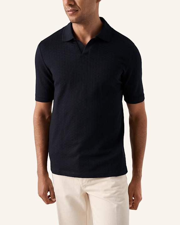 ETON Polohemd Aus Baumwolle DUNKELBLAU