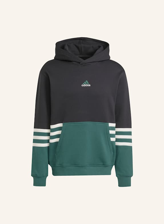 adidas Originals ARCHIVE CUTLINE HOODIE SCHWARZ/ GRÜN