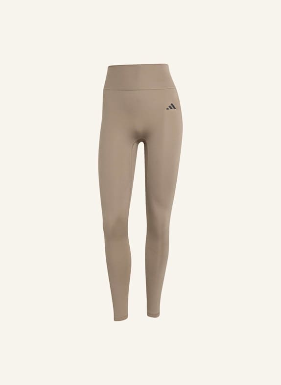 adidas OPTIME ESSENTIALS 7/8-LEGGINGS OHNE VORDERNAHT BRAUN