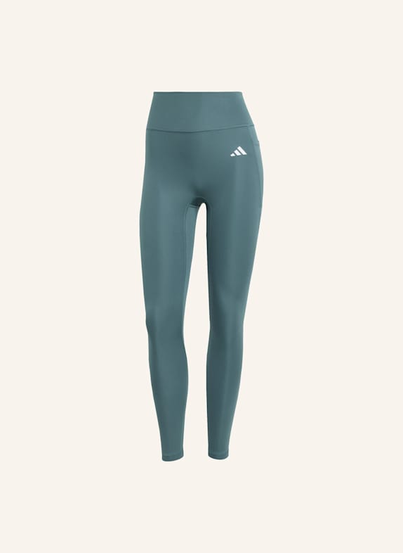 adidas OPTIME ESSENTIALS 7/8-LEGGINGS OHNE VORDERNAHT TÜRKIS