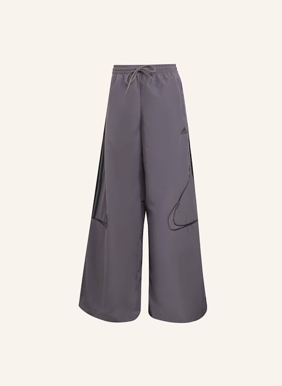 adidas Originals TEAMGEIST ADICOLOR OVERSIZED WOVEN TRAININGSHOSE GRAU/ SCHWARZ