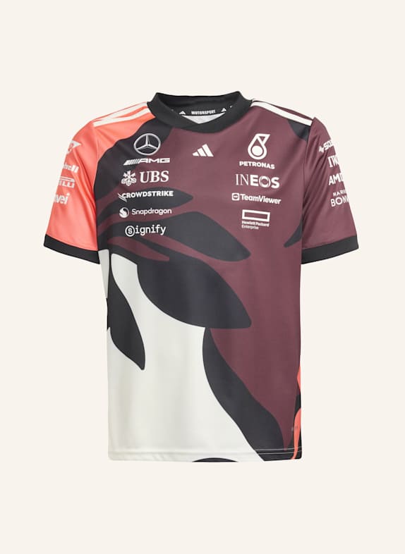 adidas MERCEDES - AMG PETRONAS FORMULA ONE TEAM KIDS SUMMER PACK DRIVER TRIKOT REPLICA ROT/ WEISS