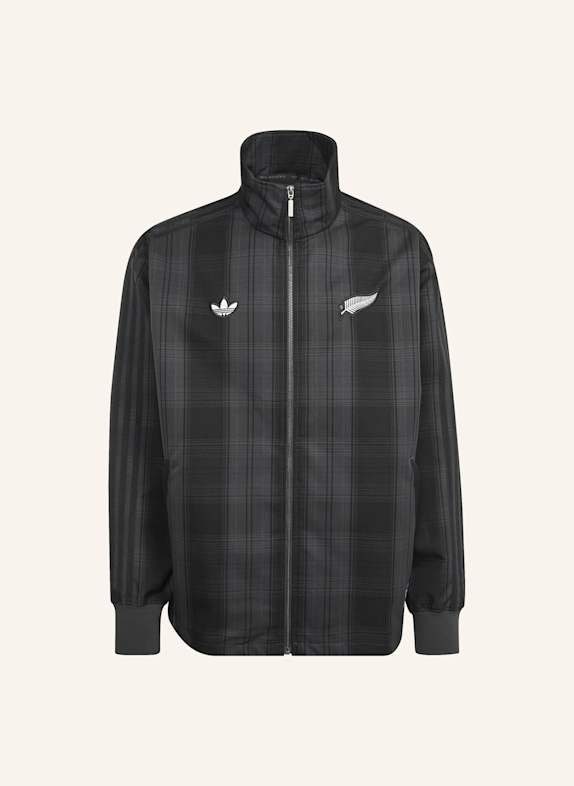 adidas Originals ADIDAS ORIGINALS & ALL BLACKS PLAID WOVEN FIREBIRD ORIGINALS JACKE GRAU