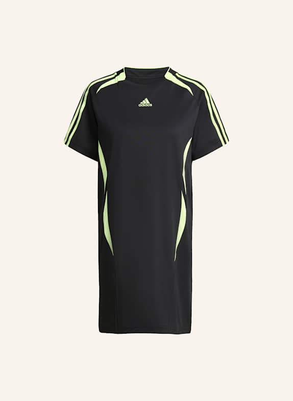 adidas Originals TEAMGEIST ADICOLOR T-SHIRT-KLEID SCHWARZ/ GRÜN