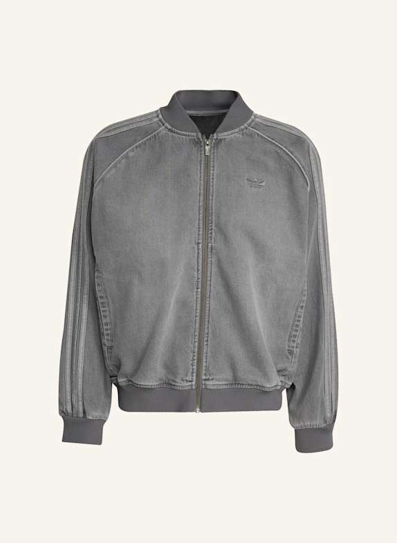 adidas Originals SST ADICOLOR LOOSE SST DENIM BLACK WASH JACKE GRAU