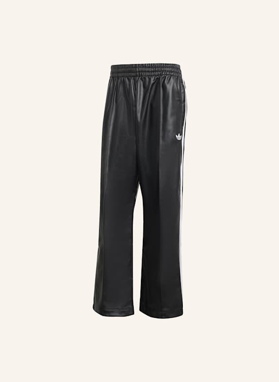 adidas Originals ADIDAS X JEREMY SCOTT SYNTHETIKLEDER WEITE HOSE SCHWARZ