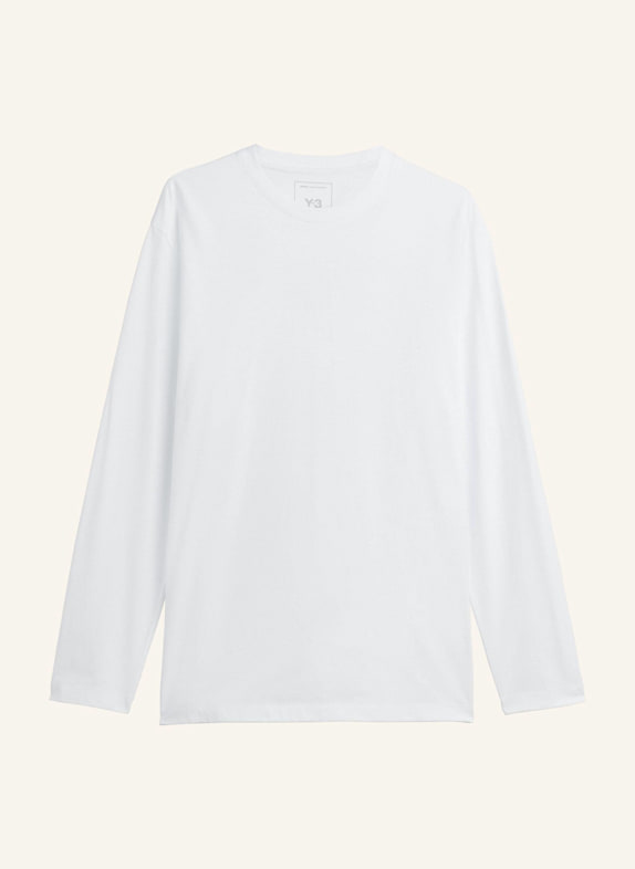 Y-3 LONGSLEEVE T-SHIRT MIT Y-3 GRAFIK WEISS