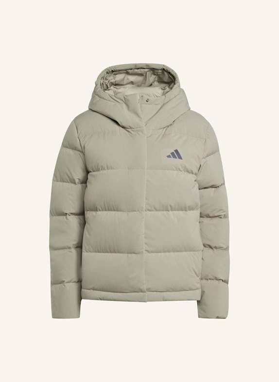 adidas HELIONIC CLIMAWARM DAUNENJACKE MIT KAPUZE SILBER