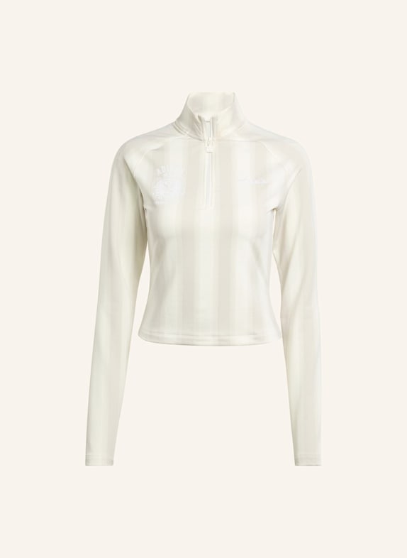 adidas Originals HALF-ZIP GRAPHIC FOOTBALL LONGSLEEVE WEISS