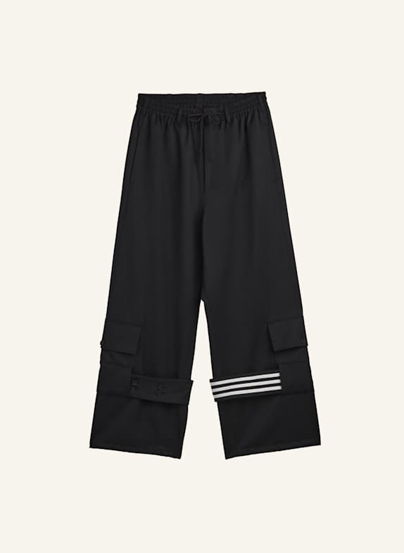 Y-3 Y-3 CARGO-HOSE AUS VEREDELTEM WOLLSTOFF SCHWARZ