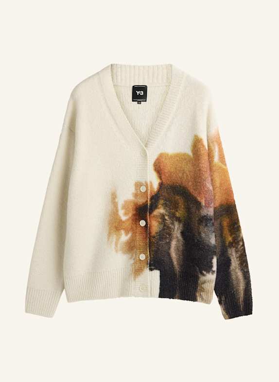 Y-3 Y-3 STRICKJACKE MIT GRAFIK WEISS