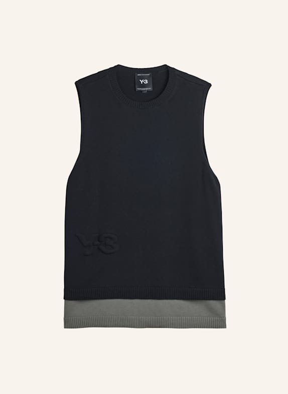 Y-3 Y-3 LOGO-STRICKWESTE SCHWARZ