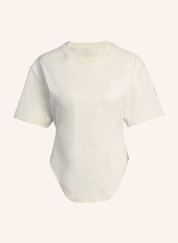 adidas by Stella McCartney ADIDAS BY STELLA MCCARTNEY SPORTSWEAR CURVED HEM T-SHIRT CREME