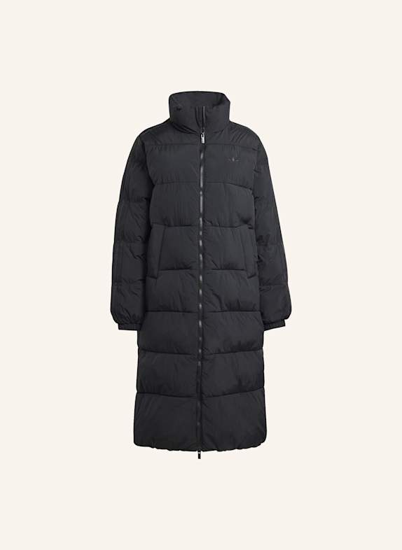 adidas Originals ADICOLOR LANGER PUFFER MANTEL AUS KUNSTDAUNEN SCHWARZ