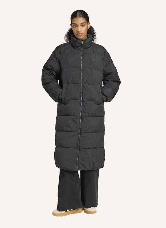 adidas Originals ADICOLOR LANGER PUFFER MANTEL AUS KUNSTDAUNEN SCHWARZ