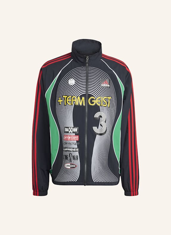 adidas Originals TEAMGEIST MOTO TRACK TOP SCHWARZ/ GRÜN/ ROT
