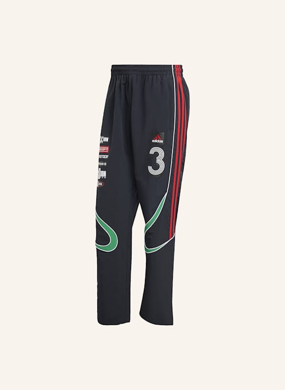 adidas Originals TEAMGEIST MOTO TRACKPANT SCHWARZ/ GRÜN/ ROT