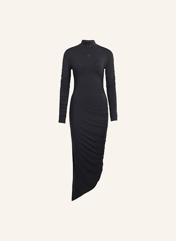 adidas Originals MAXIKLEID MIT RÜSCHEN SCHWARZ