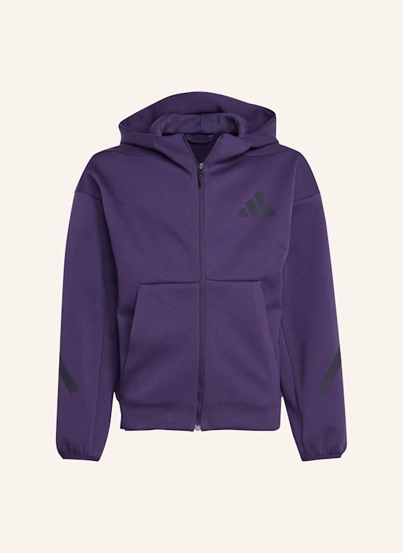 adidas Sweatjacke Z.N.E. FULL ZIP LILA/ SCHWARZ