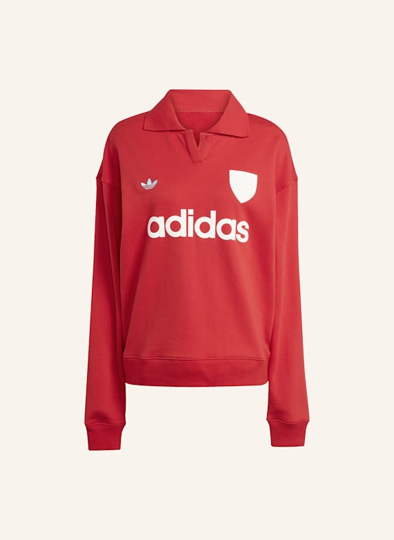 adidas Originals FUSSBALL GRAFIK SWEATSHIRT ROT