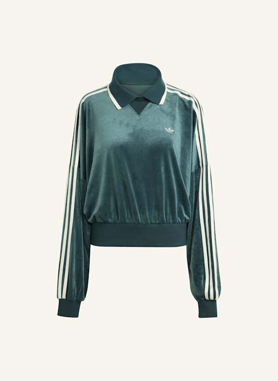 adidas Originals ADIDAS ORIGINALS X LIBERTY LONDON SWEATSHIRT, GEPRÄGTER SAMT GRÜN