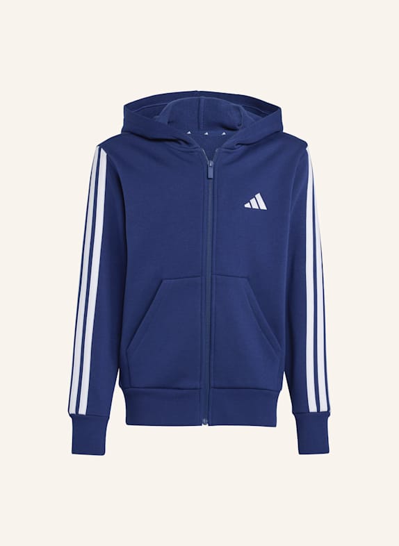 adidas Sweatjacke ESSENTIALS FULL ZIP BLAU/ WEISS