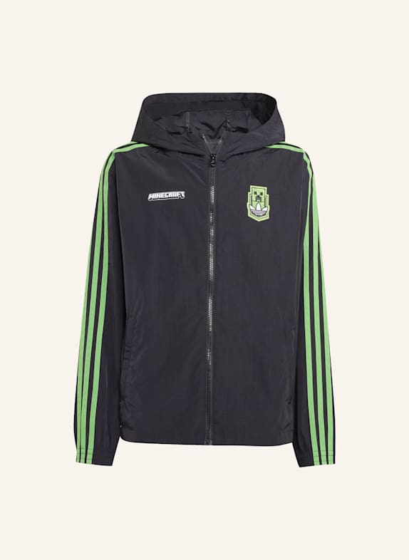 adidas Originals ADIDAS ORIGINALS X MINECRAFT WINDBREAKER KIDS SCHWARZ
