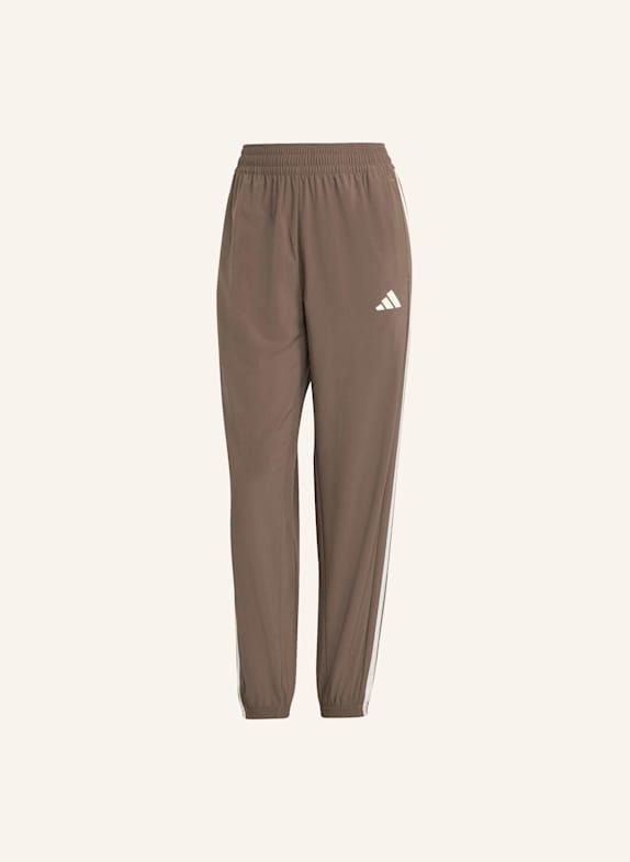 adidas Track Pants ESSENTIALS 3-STREIFEN BRAUN/ WEISS